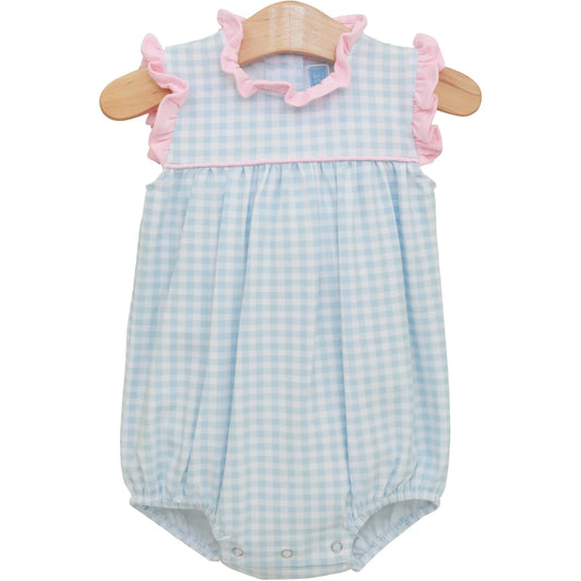 Meredith Bubble- Light Blue Gingham/Light Pink