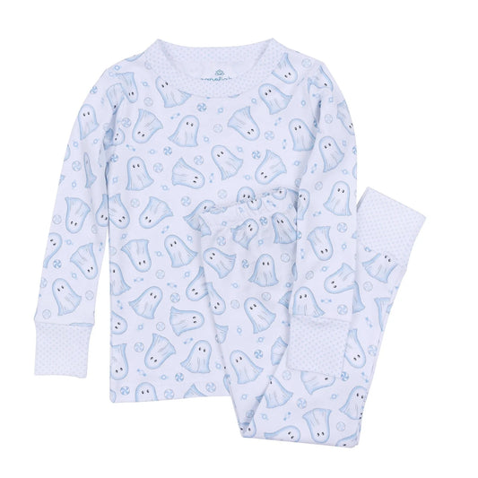 My Little Boo Long Pajamas - Light Blue