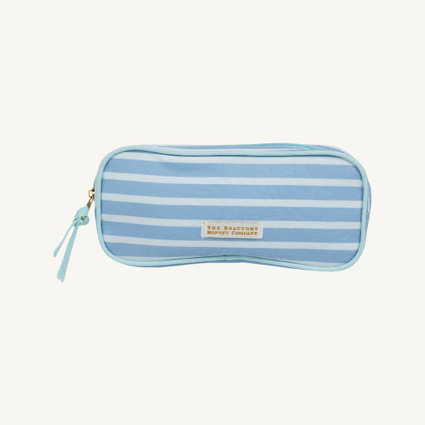 Peyton Pencil Pouch- Sarasota Sky Stripe