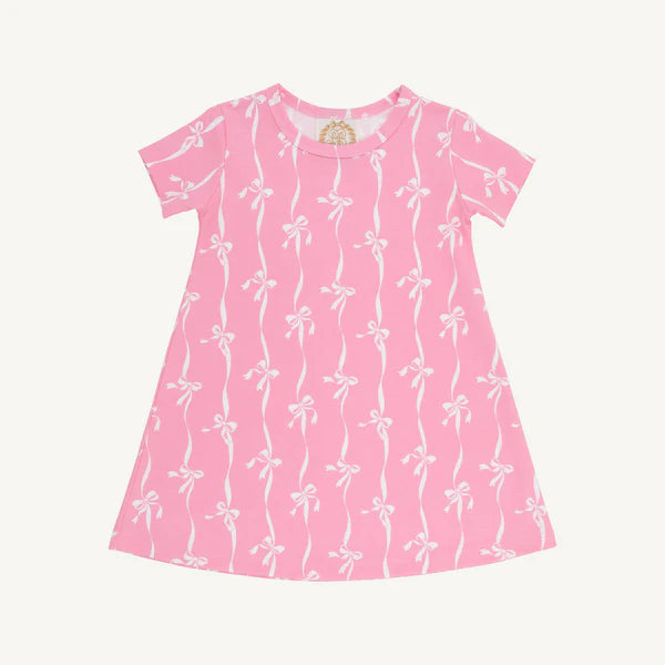 Polly Play Dress - Bell Court Bows (Hamptons Hot Pink)