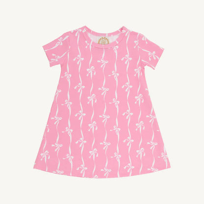 Polly Play Dress - Bell Court Bows (Hamptons Hot Pink)