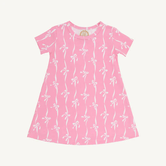 Polly Play Dress - Bell Court Bows (Hamptons Hot Pink)