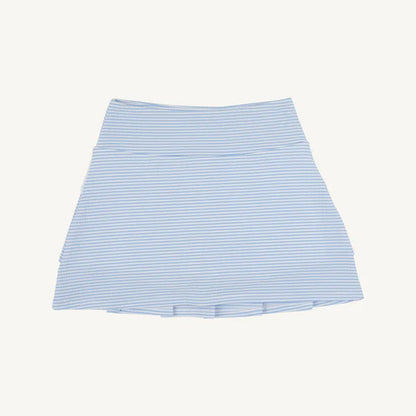 Prepletic™ Cindy Skort- Beale Street Blue Seersucker with Worth Avenue White