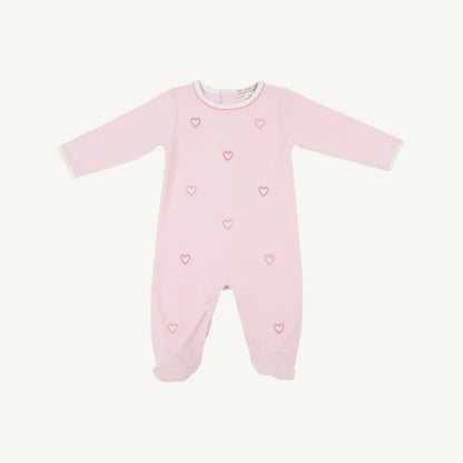 Rock Me Romper- Palm Beach Pink with Hearts