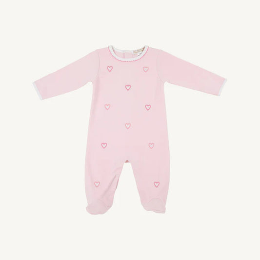 Rock Me Romper- Palm Beach Pink with Hearts
