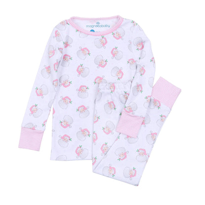 Santa Baby Long Pajamas - Pink