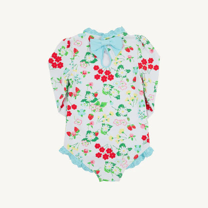Sarasota Surf Suit - Berry Sweet with Belhaven Blue