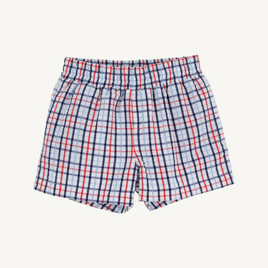 Sheffield Shorts - Pierce Mill Plaid Seersucker