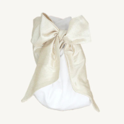 Bow Swaddle- Pearl Strand Silk
