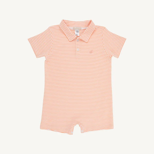 Sir Proper's Romper - Seashore Sherbet Stripe