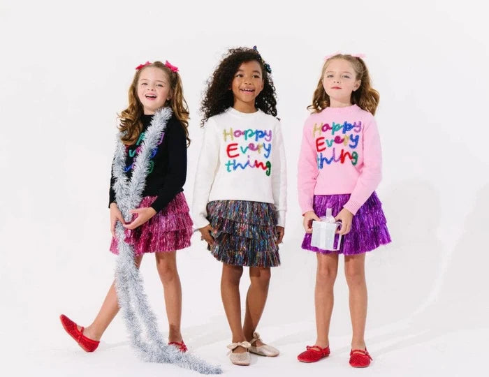 Happy Everything Tinsel Sweater