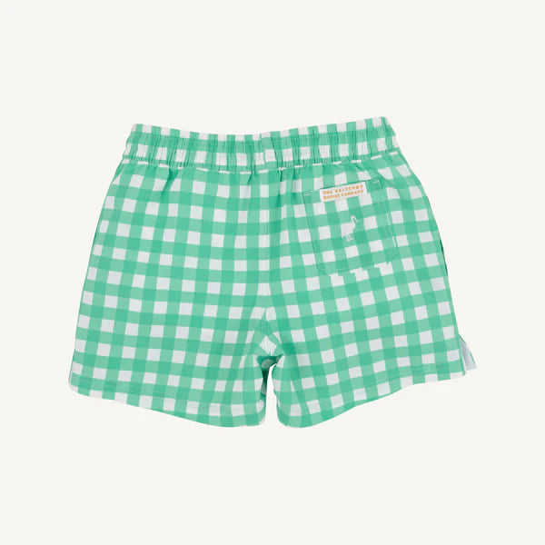 Tortola Trunks - Gibson Island Green Gingham