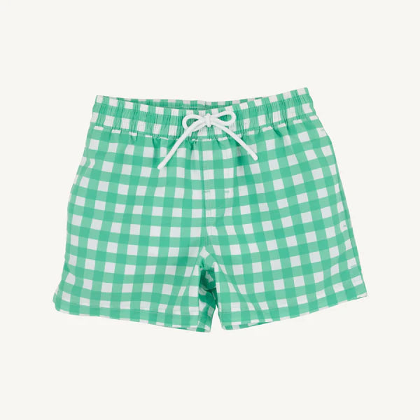 Tortola Trunks - Gibson Island Green Gingham