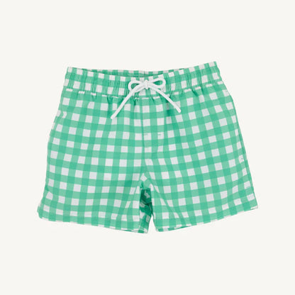 Tortola Trunks - Gibson Island Green Gingham