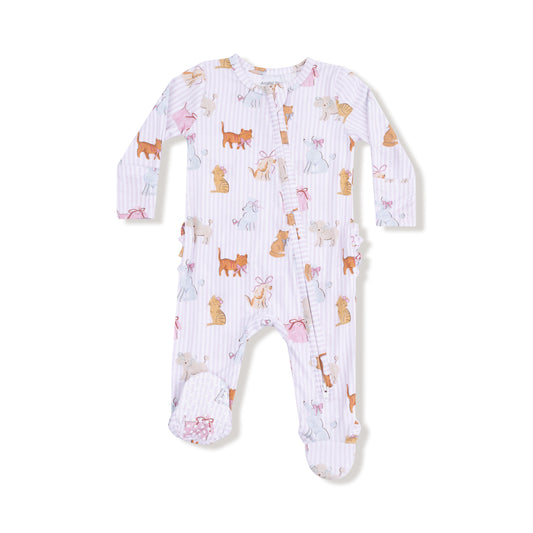 Fancy Pets - 2 Way Zipper Ruffle Back Footie