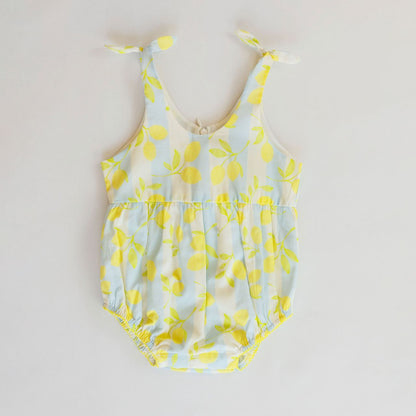 Finley Dress- Lemons Blue