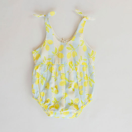 Finley Dress- Lemons Blue
